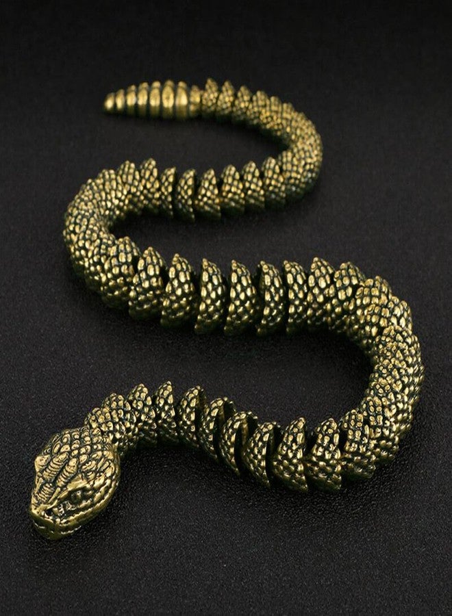 SHTWX Brass Snake Statue Sculpture Frgurine Gift for Snake Lover Desktop Display Decorative Decoration (Bronze) - Image 5